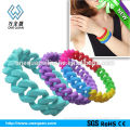Good quality silicone wristband silicone braided bracelet